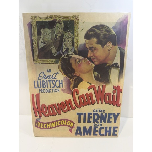 Heaven Can Wait Gene Tierney Don Ameche Movie Canvas Decor - Picture 1 of 5